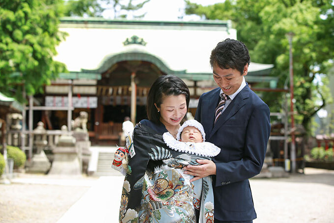 茨木神社のお宮参りの出張撮影