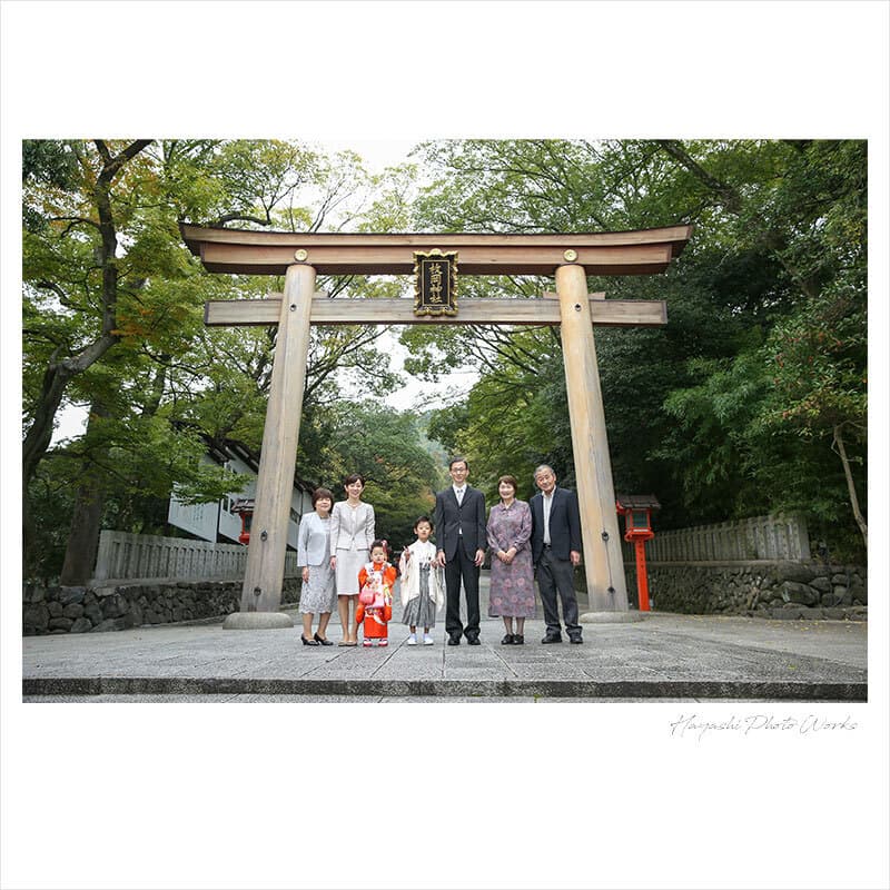 枚岡神社で七五三出張撮影