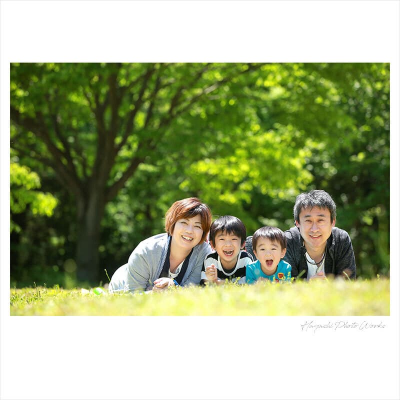 滋賀で家族写真をロケーション撮影