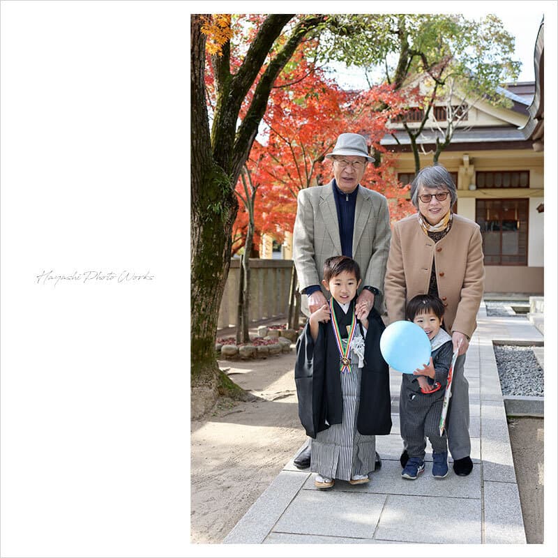 湊川神社で七五三出張撮影