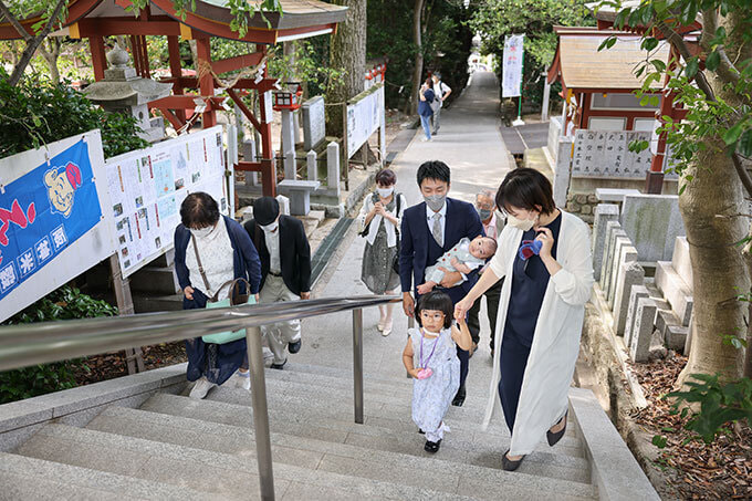 越木岩神社のお宮参り写真