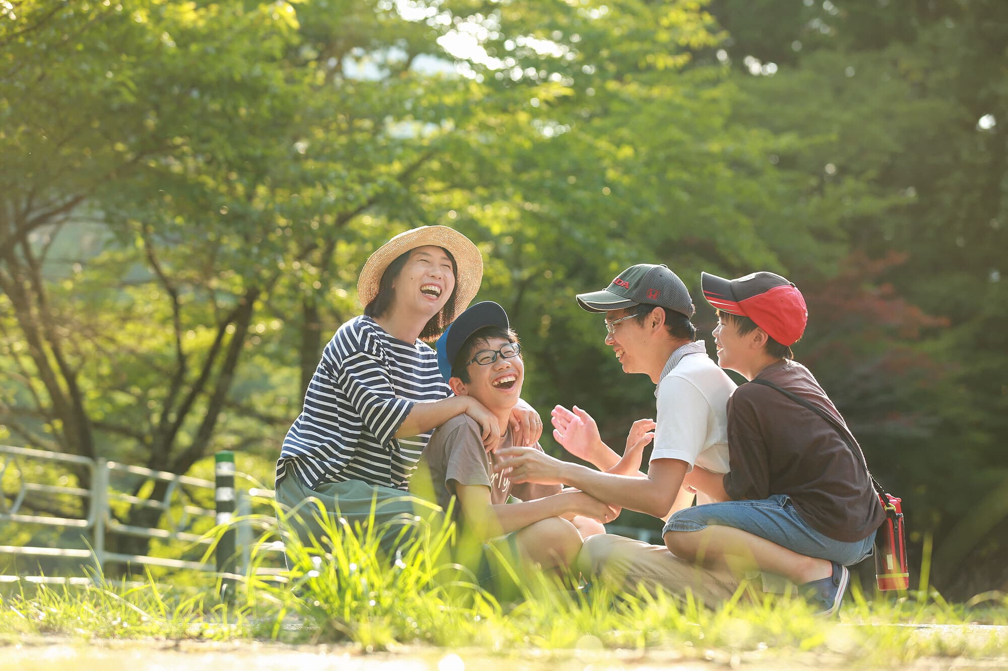 豊中市で家族写真のロケーション撮影