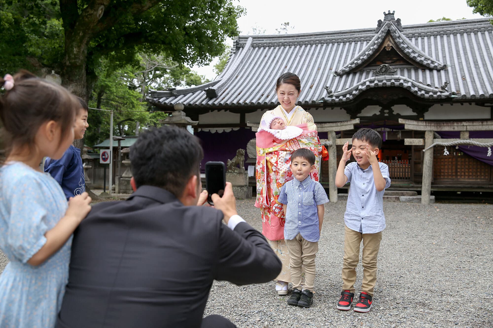 泉宍師神社お宮参り出張撮影