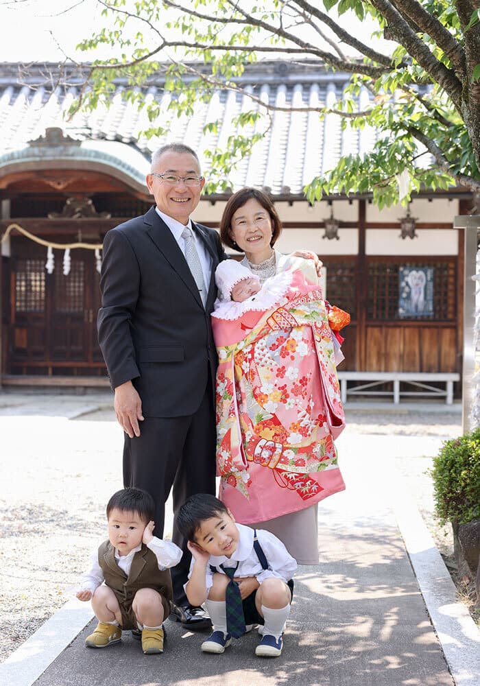 百済王神社お宮参り出張撮影