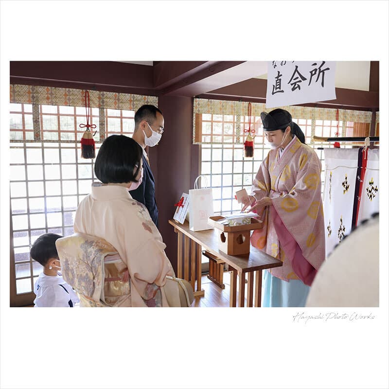 百済王神社お宮参り出張撮影