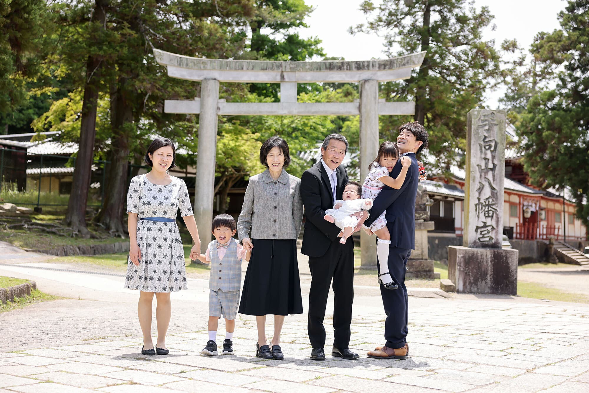 手向山八幡宮お宮参り出張撮影