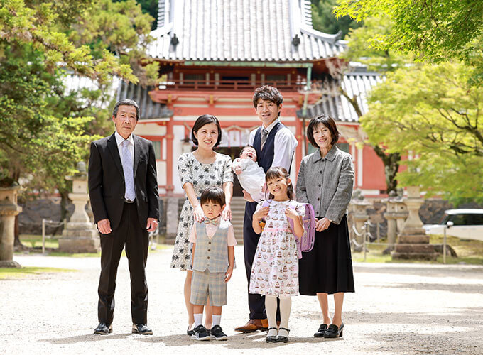 手向山八幡宮お宮参り出張撮影