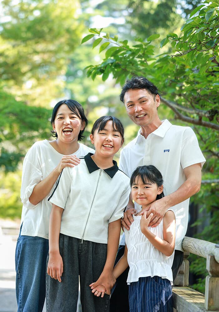 奈良で家族写真ロケーション撮影