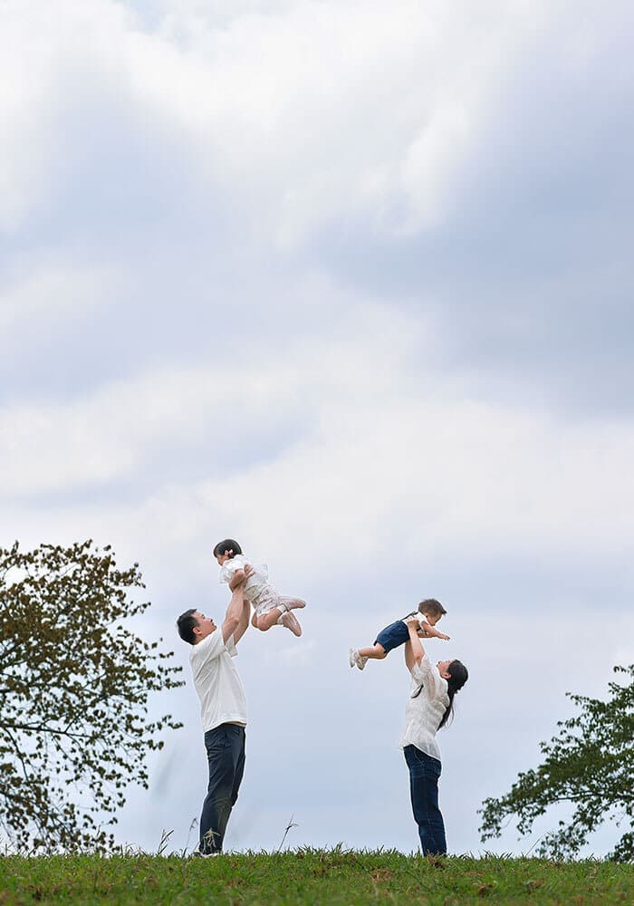 奈良で家族写真ロケーション撮影